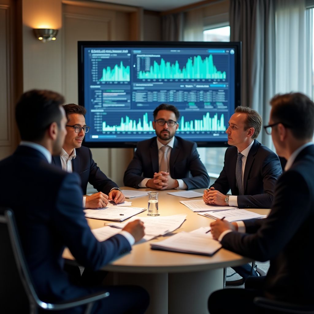 Reunión con clientes en Barcelona